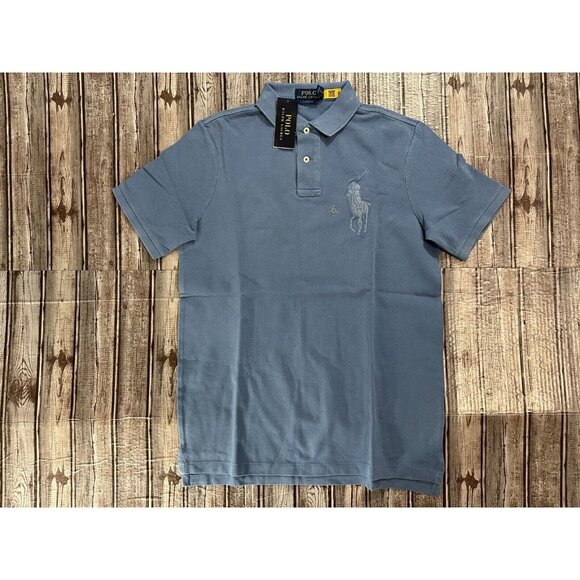 Polo Ralph Lauren Classic Fit embro big pony shirt sz S color blue NWT $125